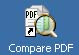 Run by double clicking on it's icon on desktop. Or select Compare PDF in Start menu